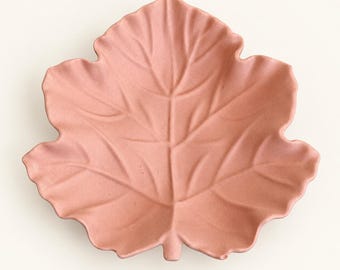 Vide-poches en Jesmonite, motif feuille d'érable, petit plat fourre-tout en forme de feuille d'automne