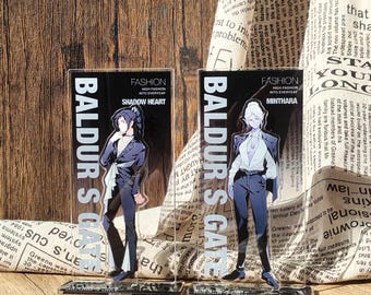 Shadowheart Minthara Acrylic Stand | Baldur's Gate 3 Fashion Duo | BG3 Desk Decor Standee | Gaming Merch Gift
