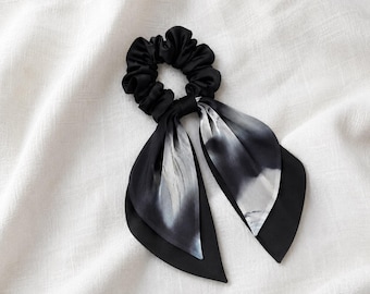 100% Maulbeerseide Chinesische Tuschemalerei Scrunchies Kollektion