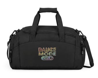 Dance Mode On Duffle Bag | Sparkle Lettering Gym Tote