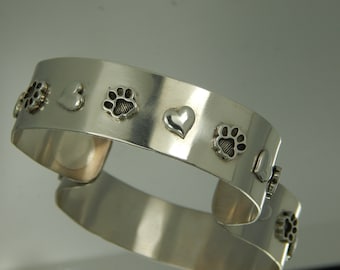 Sterling dog lovers Cuff