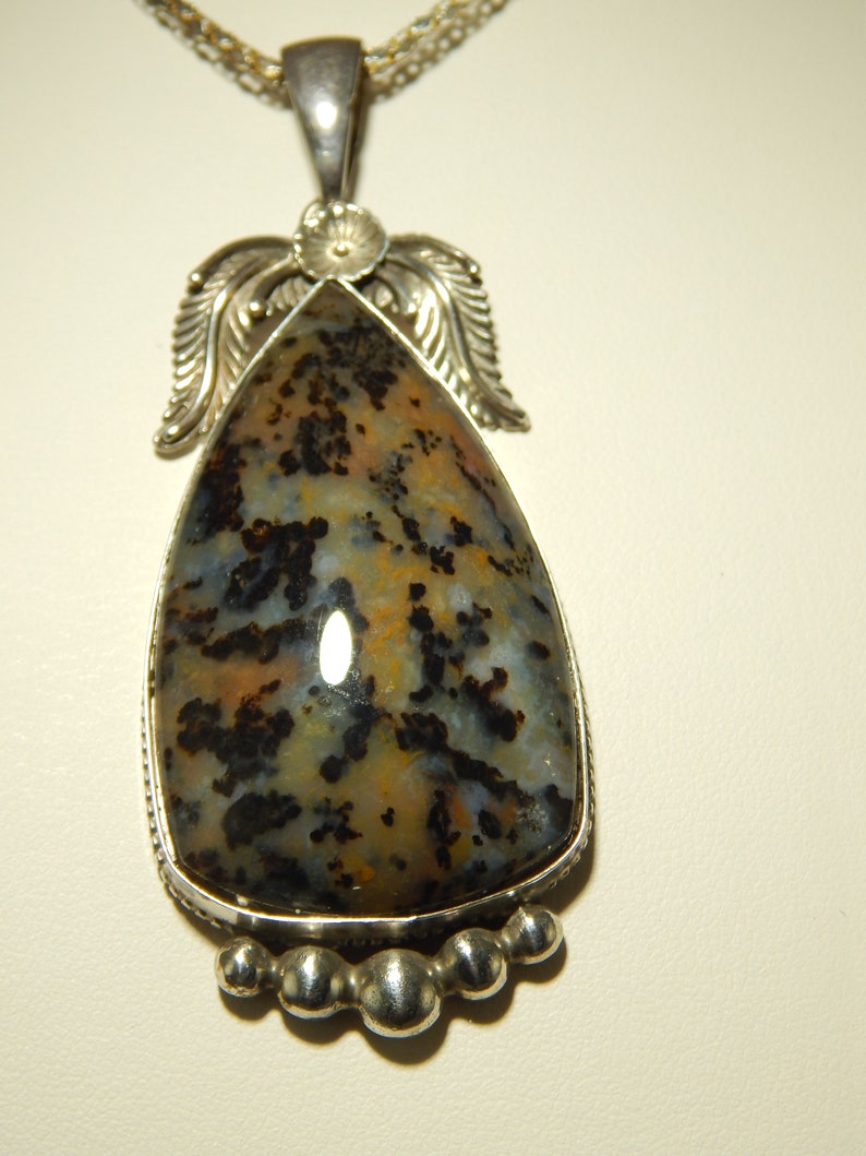 Spotted Leopard Agate Pendant