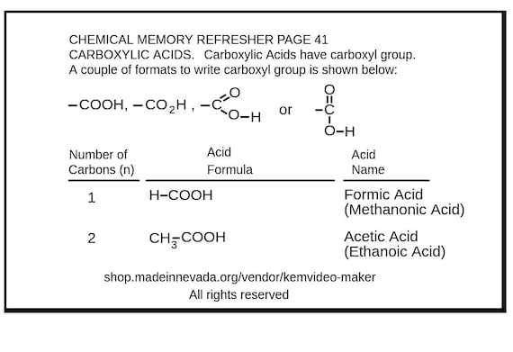 Carboxylic Acids and Alcohols- Chapter 4