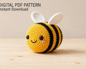 Chunky Bumblebee Amigurumi Häkelanleitung: Anfänger-freundlich (PDF Download)