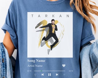 Custom Song & Album Cover Shirt: Personalized Birthday Music Gift