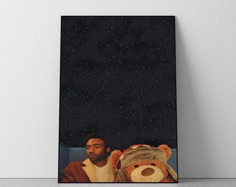 Childish Gambino Poster, Alternative Album Cover,  Vintage, Room Decor, College Dorm, A4, A3, A2, A1, A0