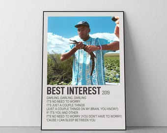 Tyler The Creator, Album Track List Poster, Alternative Album Cover, Vintage, Room Decor, College Dorm, A4, A3, A2, A1, A0