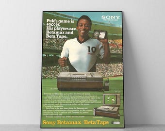 Vintage Pele FIFA World Cup Football Poster, Brazil Poster, Soccer, Wall Art, Room Decor, College Dorm, Uni Room, A4, A3, A2, A1, A0