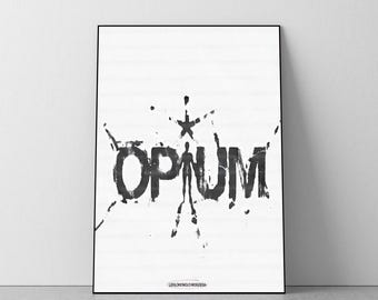 Playboi Carti Poster, OPIUM, Alternative Album Cover,  Vintage, Room Decor, College Dorm, A4, A3, A2, A1, A0