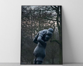 Vintage KAWS Poster, Room Decor, College Dorm, (A4-A0)