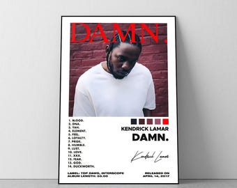 Kendrick Lamar, Alternative Album Cover,  Vintage, Room Decor, College Dorm, A4, A3, A2, A1, A0