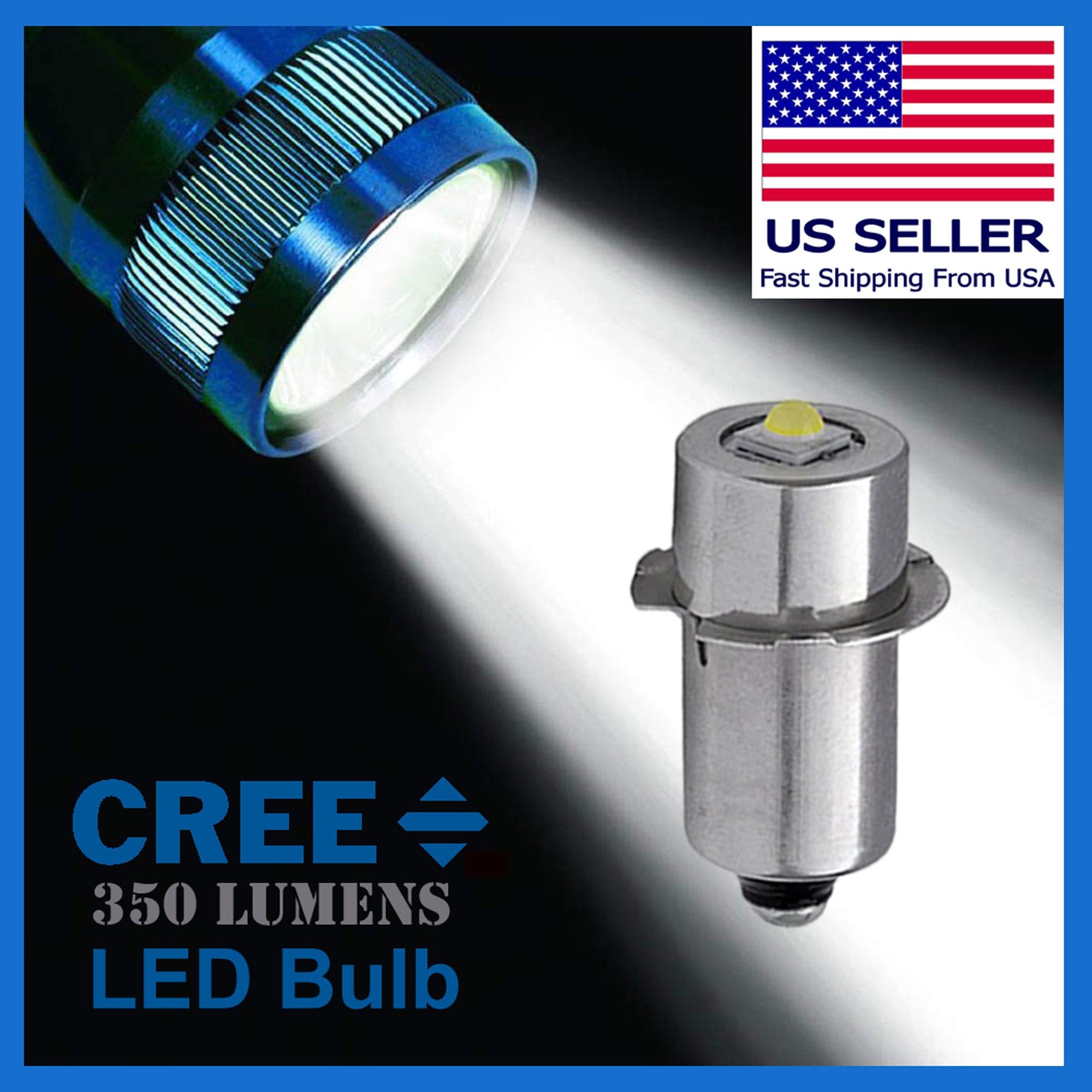 MAGLITE Ultra Bright LED High Power Upgrade/replacement Light Bulb, 2 3