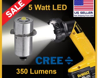 LED Replacement High Power Light Bulb for Dewalt Flashlights/Worklights P13.5S  5 Watts 5W NEW