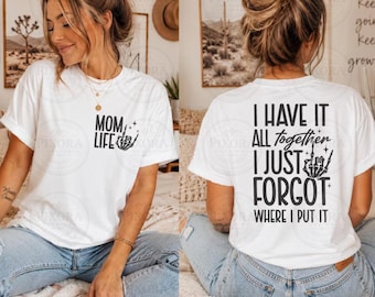 PNG divertido de la vida de mamá, Lo tengo todo bajo control, solo que olvidé dónde lo puse PNG, Mamá esqueleto PNG, Regalo de regalo de cita sarcástica de mamá PNG Descarga digital