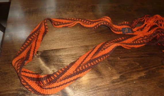 vintage 1970's hand woven hippie belt 8 feet long… - image 4