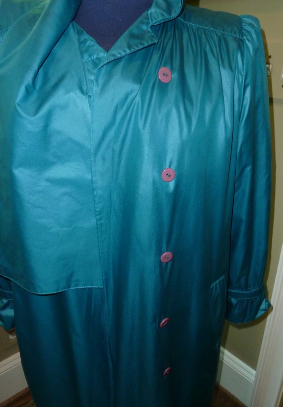 Count Romi green 1970's trench coat purchased at … - image 2