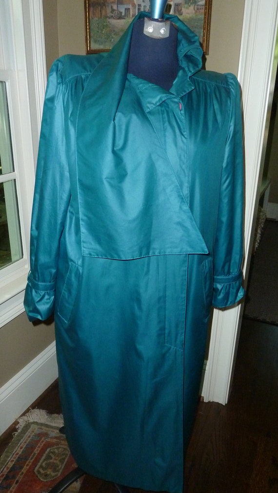 Count Romi green 1970's trench coat purchased at … - image 5