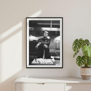 Vintage Anthony Bourdain Kitchen Funny Print, Luxury Fashion Glamour Poster, Black and White Fine Art Chef Photography, Old Money Lifestyle