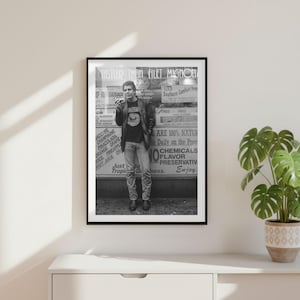 Vintage Anthony Bourdain Kitchen Funny Print, Luxury Fashion Glamour Poster, Black and White Fine Art Chef Photography, Old Money Lifestyle