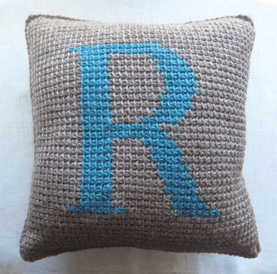 Items similar to Color Pop Letter Throw Pillow on Etsy