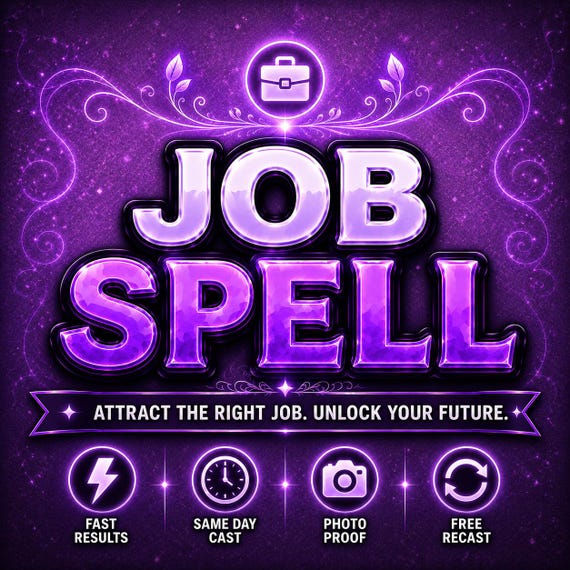Job Spell | Career Success Spell, Get Hired Fast, Employment Spell, New Job Opportunity Ritual, Career Luck Spell | Spells By Aurora