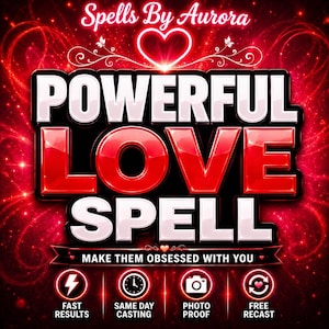 Powerful Love Spell | Make Them Obsessed With You, Fast Results Love Spell, Attraction Spell, Obsession Spell | Spells By Aurora