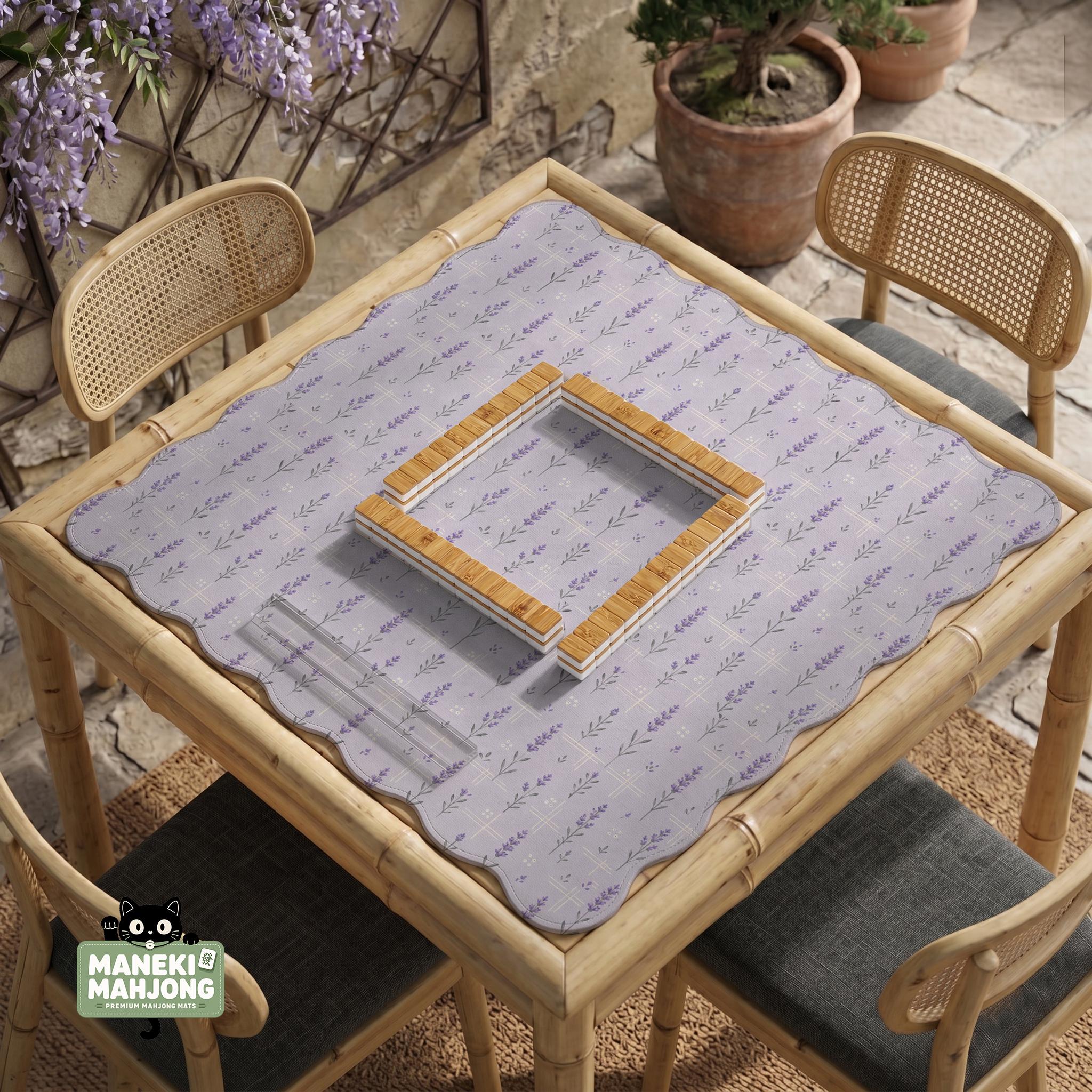 Lavender Botanical Mahjong Mat image 4