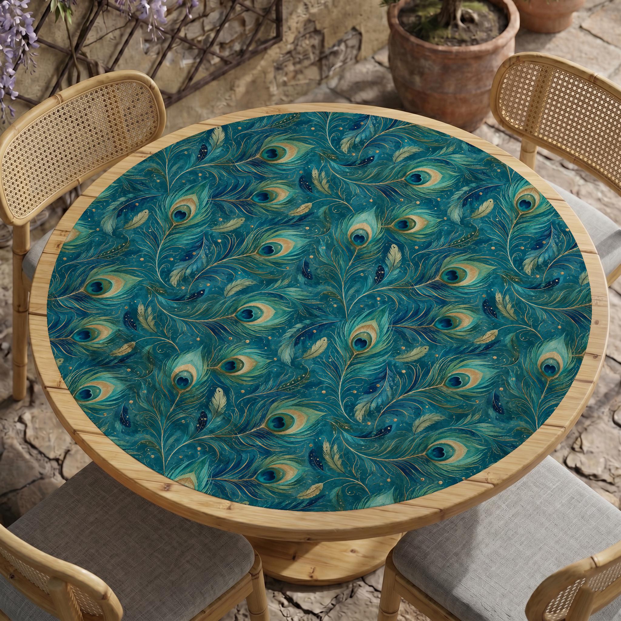 Teal Peacock Mat image 2