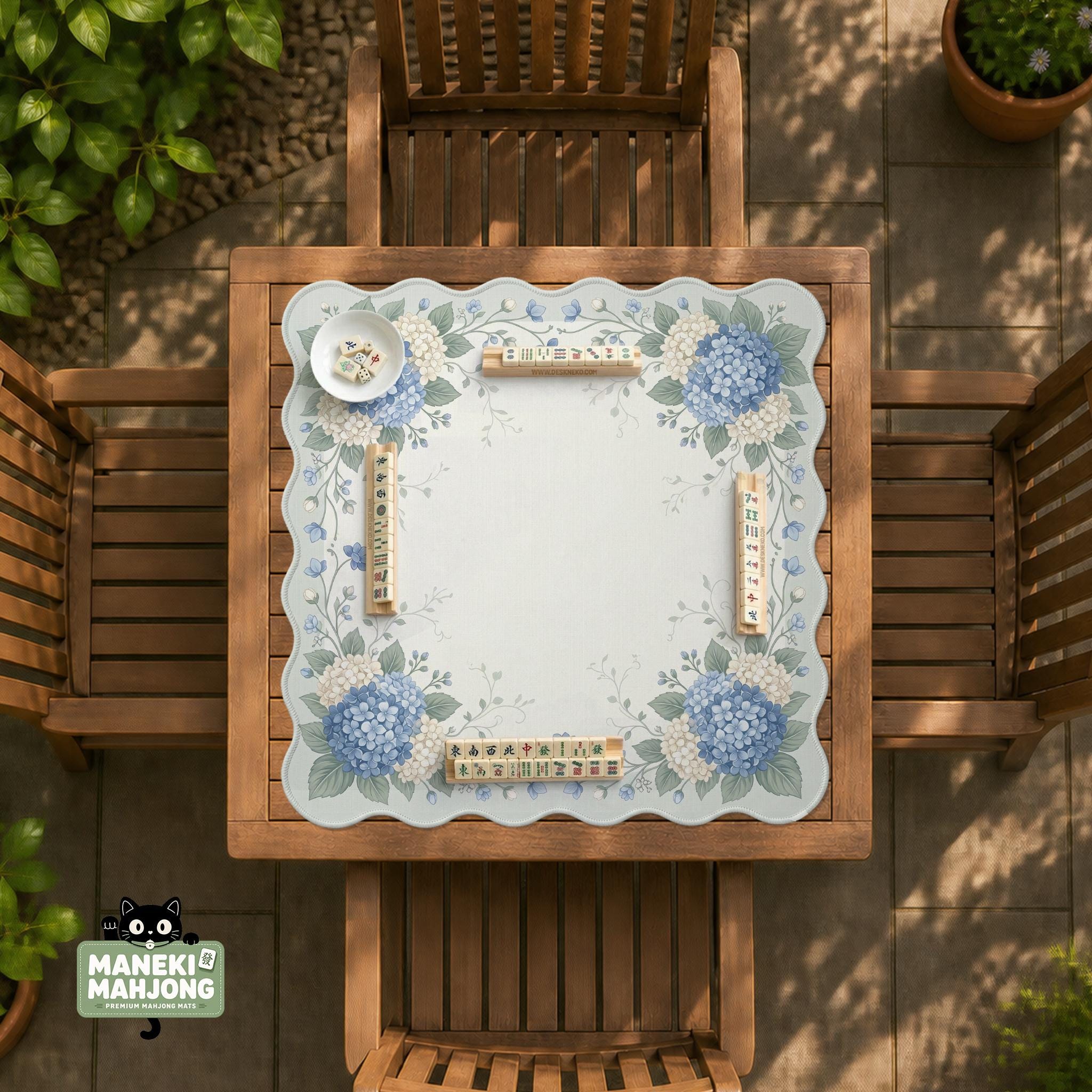 Hydrangea Mahjong Mat image 4
