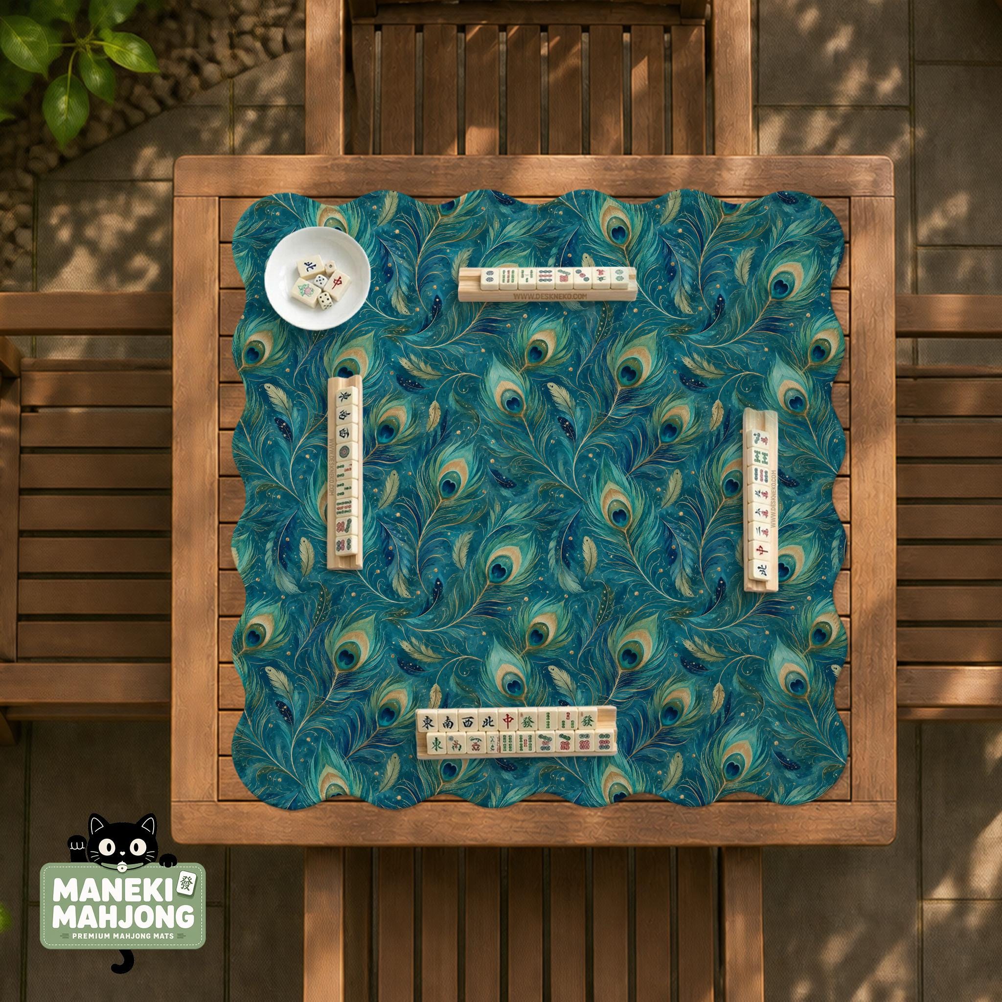 Teal Peacock Mat image 3