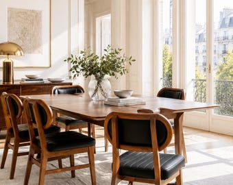 Boutique Hospitality Seating | Mid Century Inspired Design | Refined Wood Craftsmanship | Premium Interior Furniture | Contemporary Chair