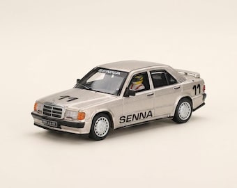 Mercedes-Benz 190E 2.3-16 Ayrton Senna Winner 1/64 Scale Diecast Model Car