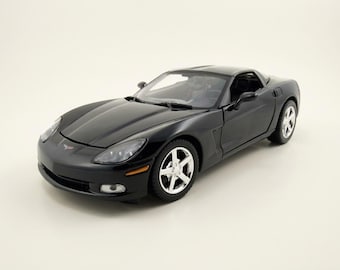 2005 Chevrolet Corvette C6 Black Diecast Model Car Motormax