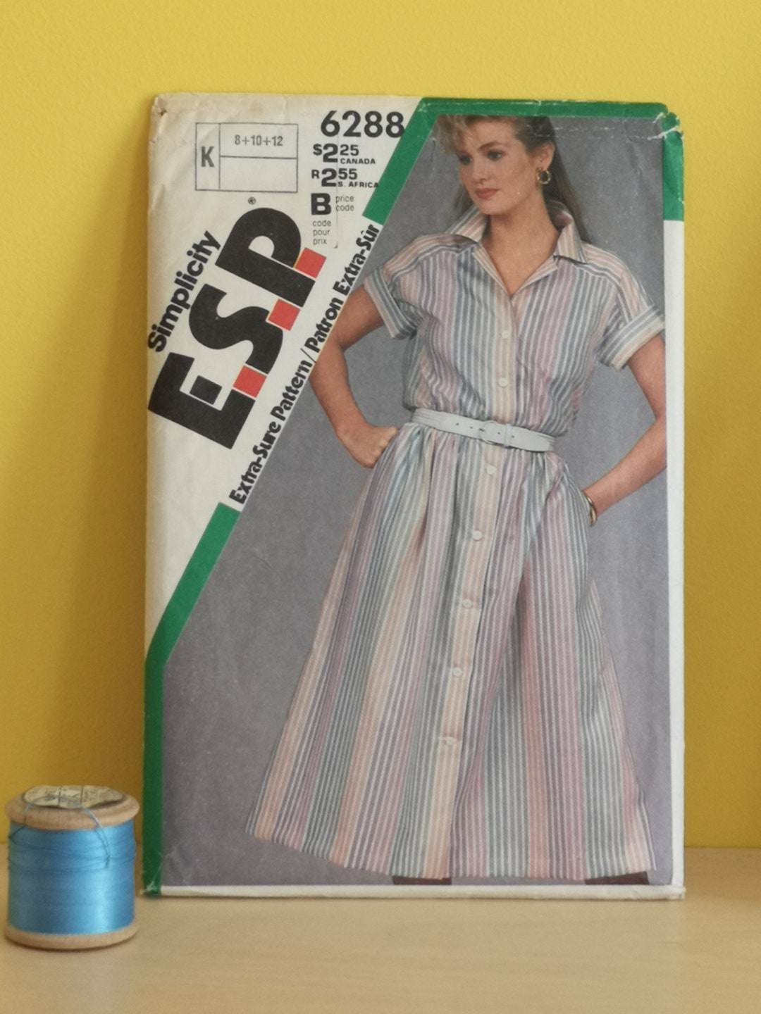 Vintage Sewing Pattern. Simplicity ESP 6288, From 1983, Size 8-12 UK ...