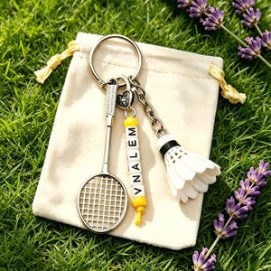 Sport-Schlüsselanhänger, Golf-Schlüsselanhänger, Tennis-Schlüsselanhänger, Badminton-Schlüsselanhänger, personalisierte Sport-Schlüsselanhänger, personalisierbare Sport-Schlüsselanhänger mit Namen