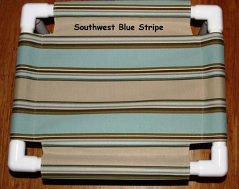 Replacement Cover for 17X20 Condo Hammock, Blue Tones, UV Resistant Fabrics
