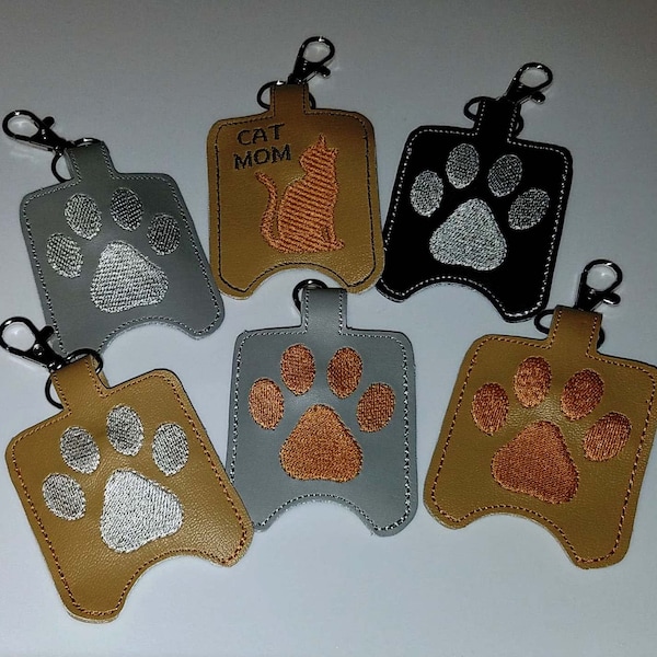 Sanitizer Holder with Clip to Attach to Purse, Backpack, Zipper, etc.   Assorted Colors