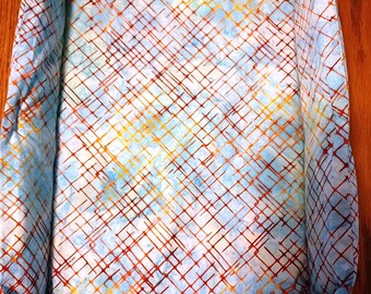 Il letto "Box" per animali domestici, reversibile, lavabile in lavatrice, blu batik con oro