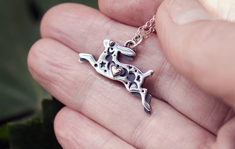 24... Sterling Silver with Rose Gold Jewellery Lovely Moon Gazing Cats Pendant