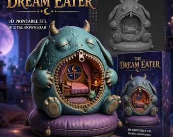 The Dream Eater Monster STL, Cute Creepy Bedroom 3D Printable Figure