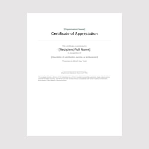 Accessible Certificate of Appreciation Template, Executive Edge Style, WCAG AA, Microsoft Word
