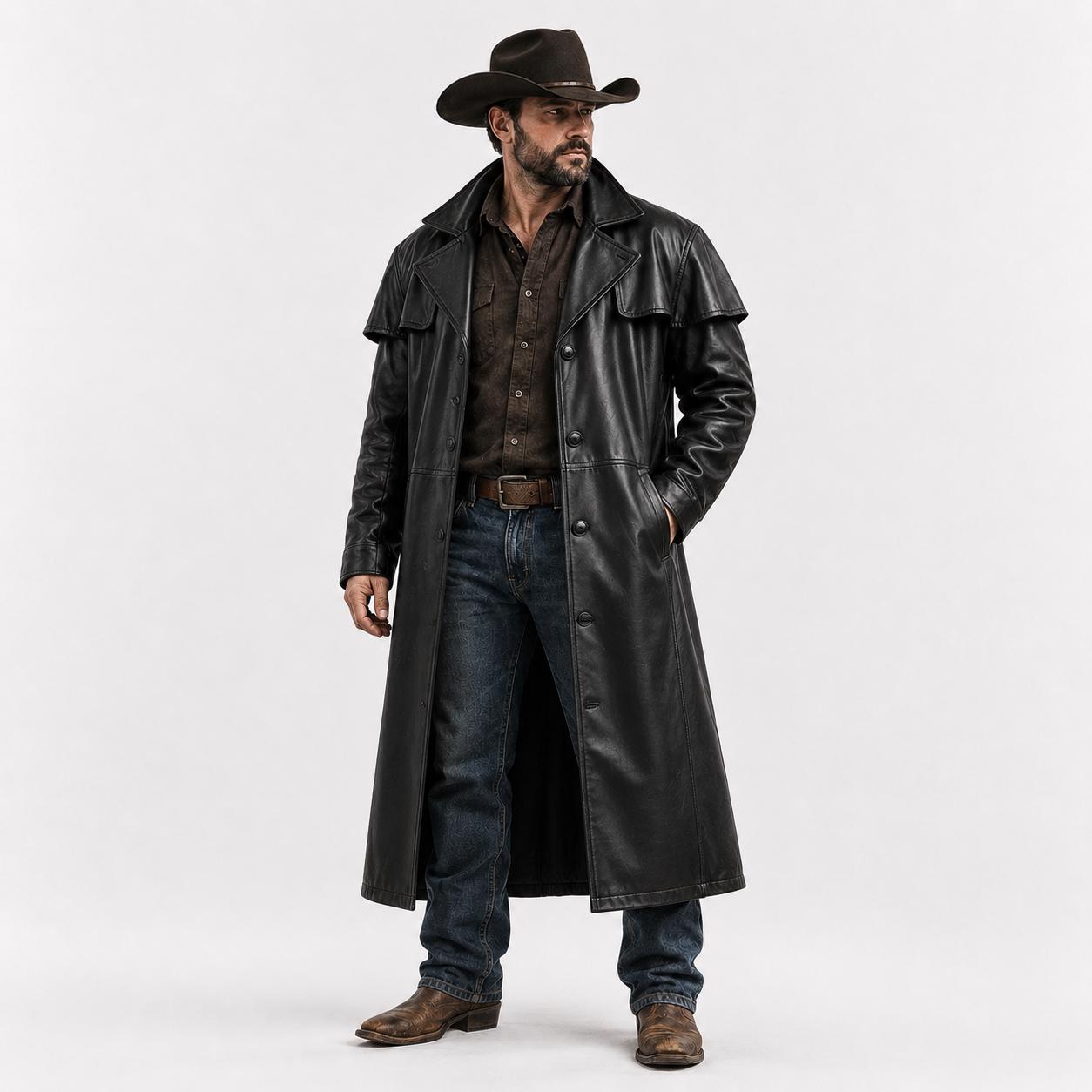 Cowboy Trench Coat - Etsy Denmark