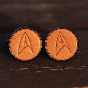 Men&#39;s cufflinks - Vintage Style Cufflinks - Star Trek Cufflinks with a gift box