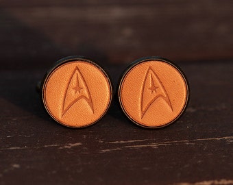 Herenmanchetknopen - vintage stijlmanchetknopen - Star Trek-manchetknopen met geschenkverpakking