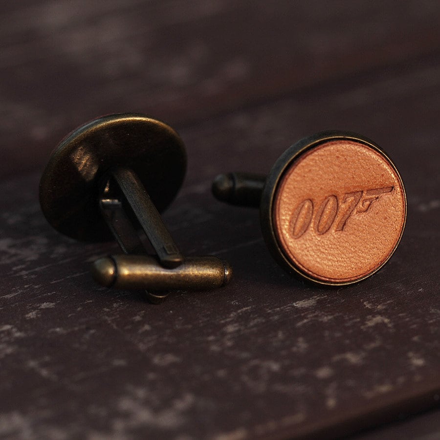 Boutons De Manchettes Carrés James Bond 007 - Style élégant - Neuf Sans Emballage