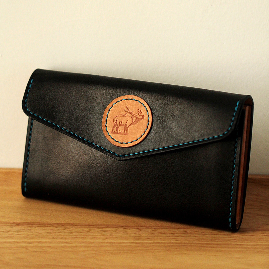 100 Handstitched Vegetable Tanned Leather Zip Leather Case Etsy