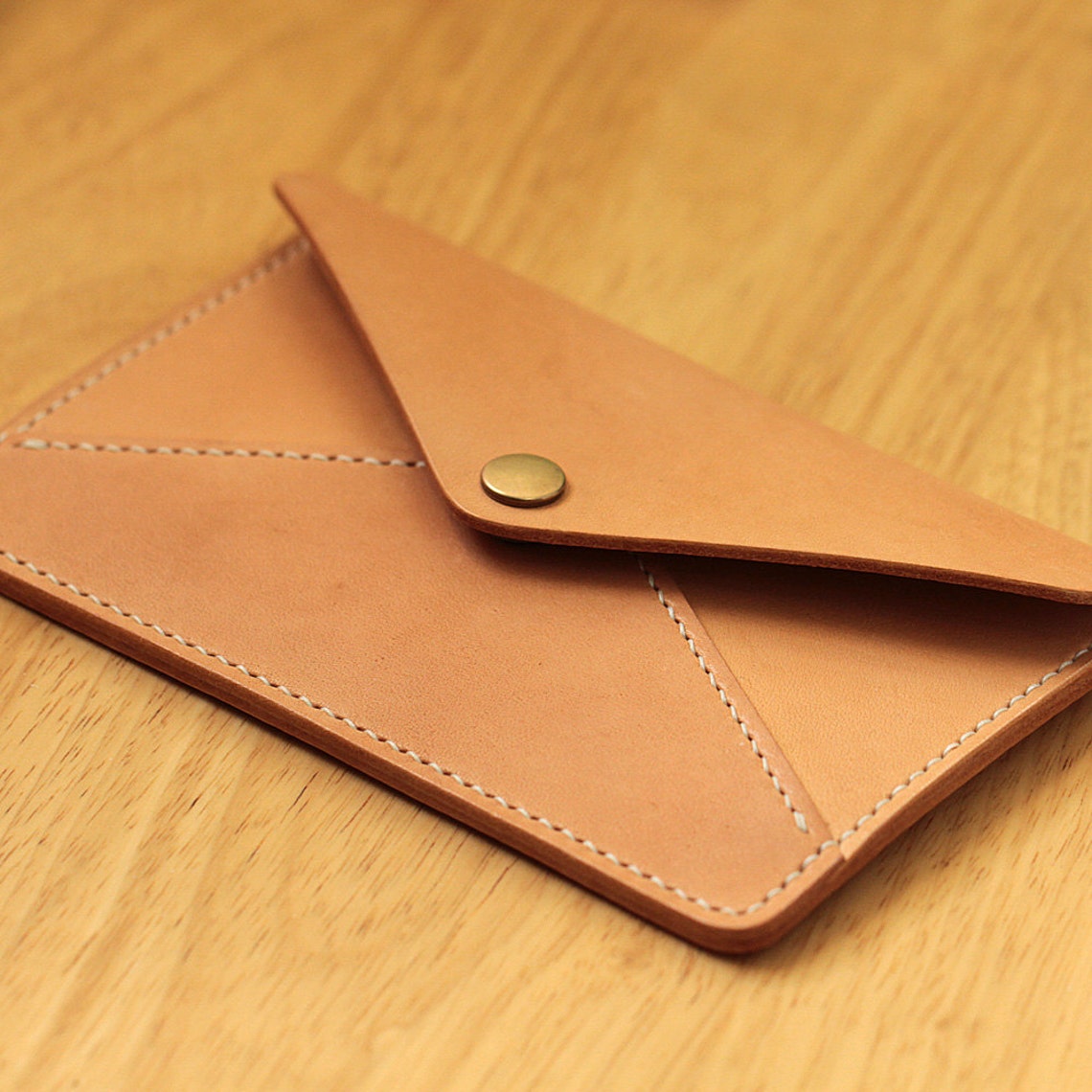 100 Handstitched Vegetable Tanned Leather Case Holder Etsy