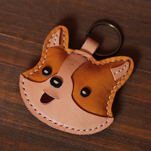 Portachiavi Corgi 100% fatti a mano - Portachiavi con simpatico animale - Ciondolo per borsa Corgi, regalo portafortuna per feste