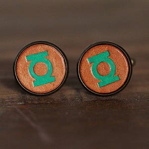 Vintage Style Men&#39;s cufflinks - Personalized Superhero Cufflinks Wedding Cufflinks