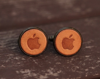 Vintage Style Cufflinks - The Apple Design Cufflinks with a gift box